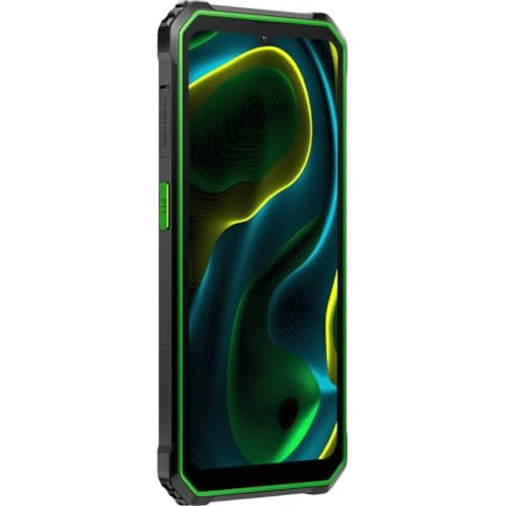Blackview BV4800 SE Outdoor Smartphone, 6,56 Zoll HD+ Display, 12GB RAM, 64GB ROM, IP68/IP69K, 5100mAh Akku, Dual-Kamera, Android 15, Schwarz (Grün) – Bild 3