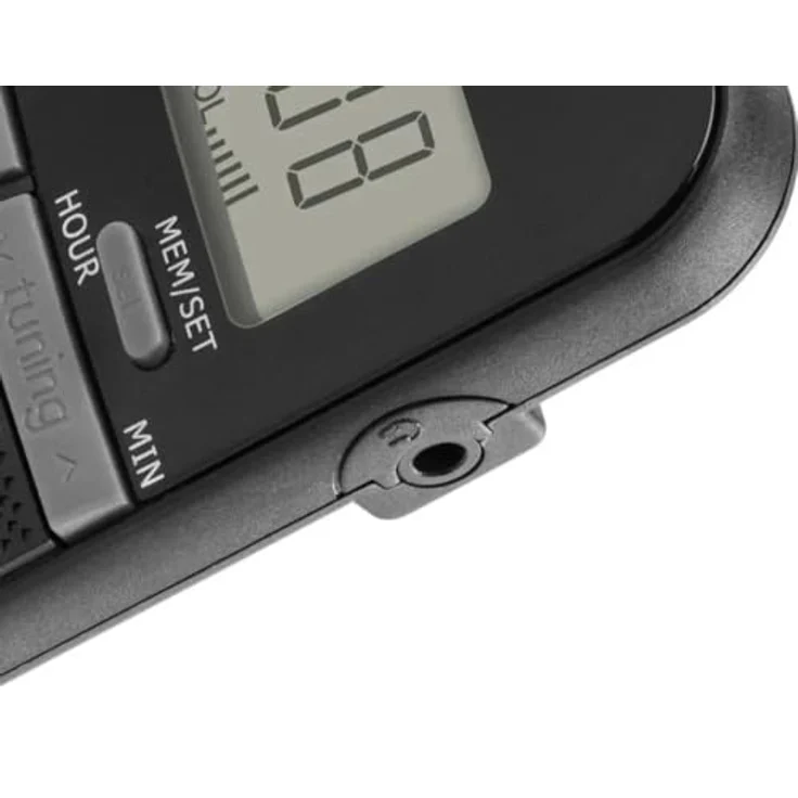 JVC Tragbares Radio RA-E411B, Taschenradio mit digitalem FM/AM-Tuner, schwarz – Bild 8