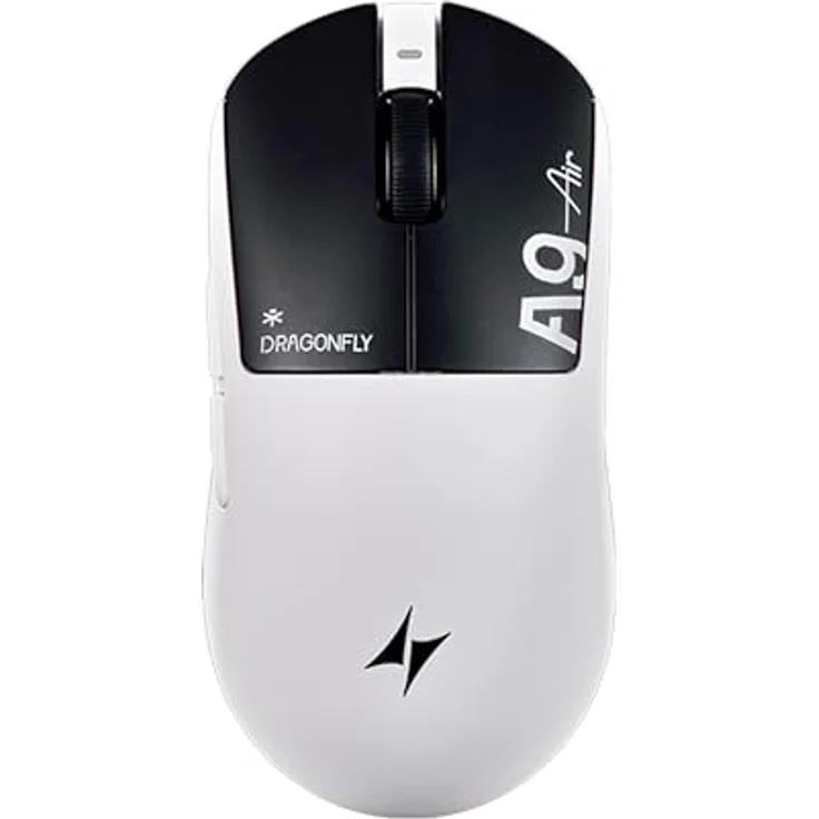 ATK Dragonfly A9 Air, Wireless Gaming Maus mit 300 Stunden Akkulaufzeit, 42.000 DPI, Shadow White – Bild 1