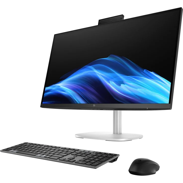 HP E5MK0ET, All-in-One-PC mit 68,6 cm (27") Quad HD, 16 GB DDR5-SDRAM, Windows 11 Pro, Silber