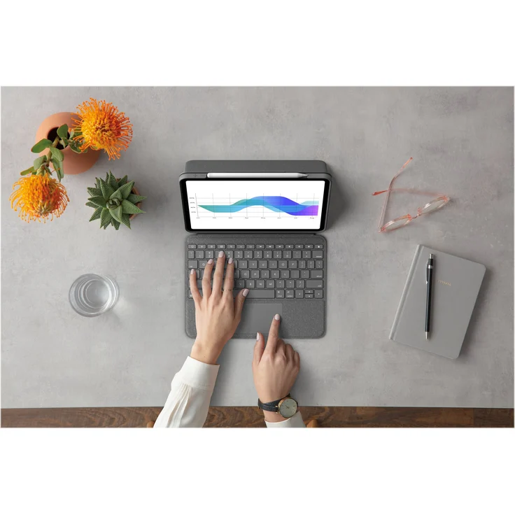 Logitech Folio Touch mit Trackpad und Smart Connector für Apple iPad Pro 11'', Deutsch (920-009745) – Bild 16