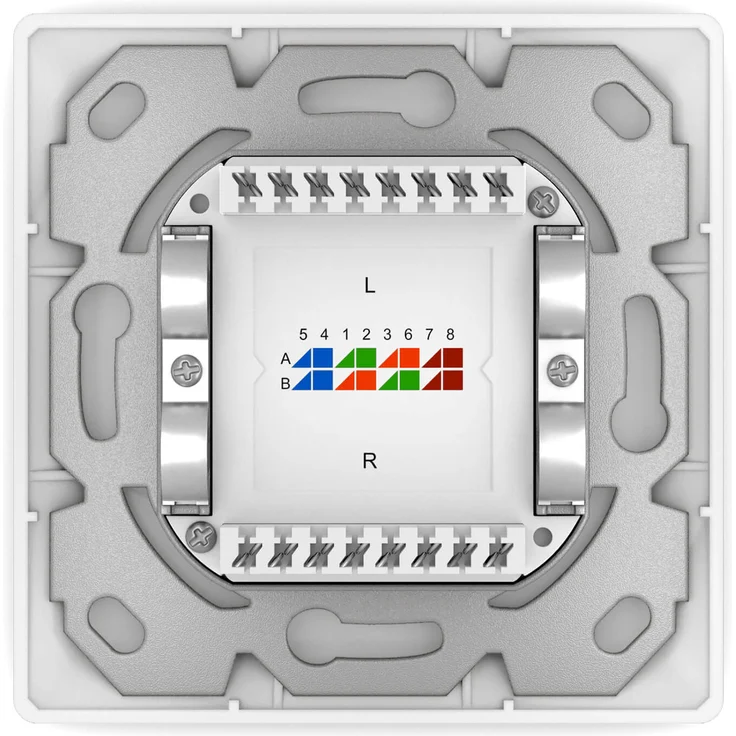Netzwerkdose CAT.6A mit 2x RJ45 Port Aufputz - Unterputz – Bild 5