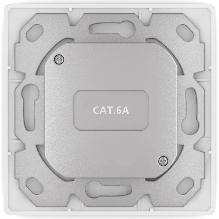 Netzwerkdose CAT.6A mit 2x RJ45 Port Aufputz - Unterputz – Bild 4