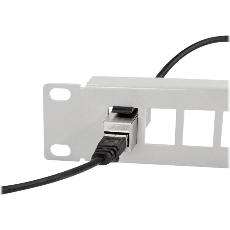LogiLink Cat.5e Keystone Kupplung 2 x RJ45 STP 14,5 mm breit Metallgehäuse geschirmt – Bild 2
