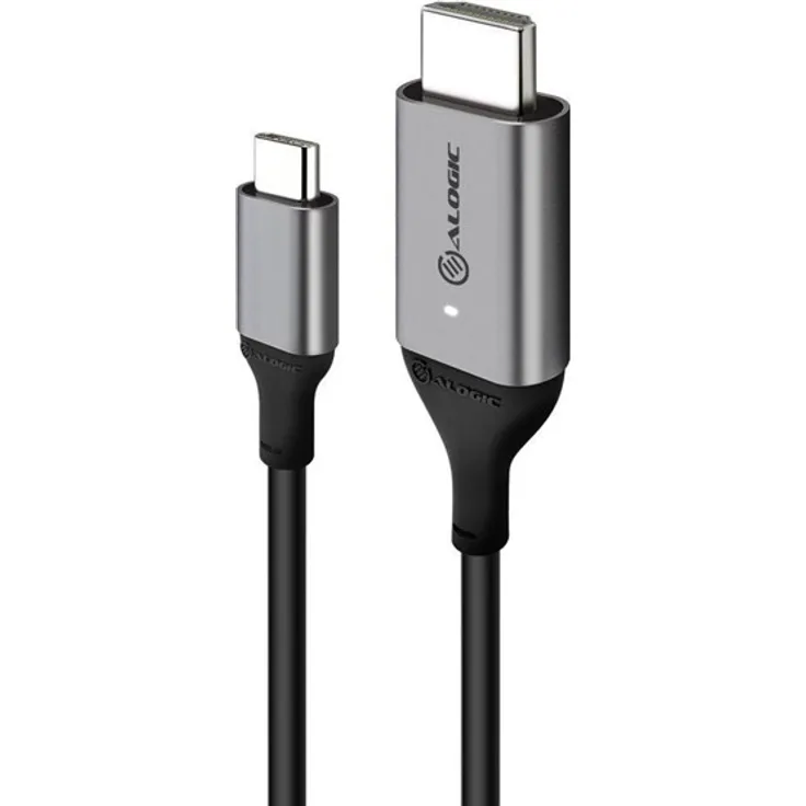 Alogic USB Kabel USB-C to HDMI M-M 2m 4K 60Hz grau (ULCHD02-SGR)
