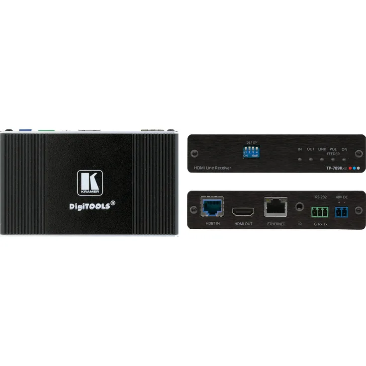 Kramer Electronics Kramer DigiTOOLS TP-789RXR - Video-Audio-Infrarot-seriell-Netzwerkextender