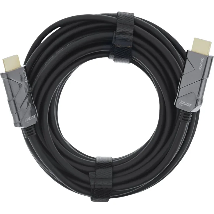 InLine HDMI AOC Kabel Ultra High Speed HDMI Kabel 8K4K schwarz 20m