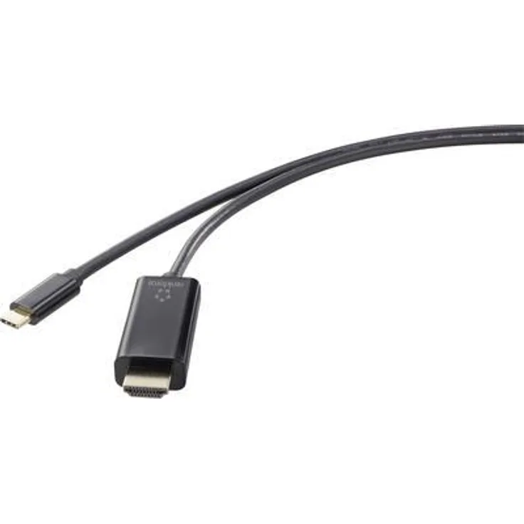 Renkforce Anschlusskabel 1.80m Black (1x USB-C Stecker - 1x HDMI-Stecker)