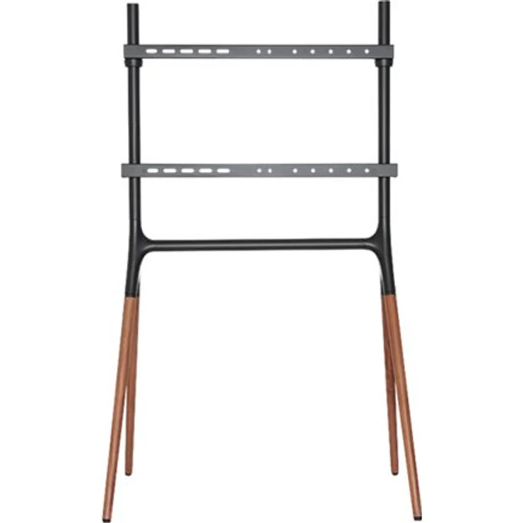 LogiLink TV ständer mit Walnussholz-Beinen 49''-70'' Zoll Alu Stahl Holz VESA – Bild 3