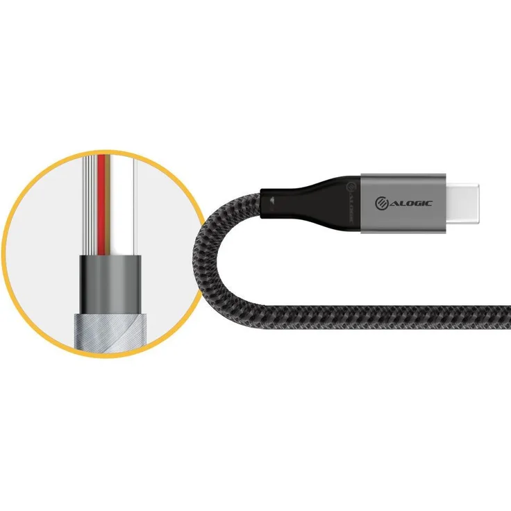 Alogic Adapter Ultra USB 3.1 to USB-A 15cm grau (ULCAA-SGR)