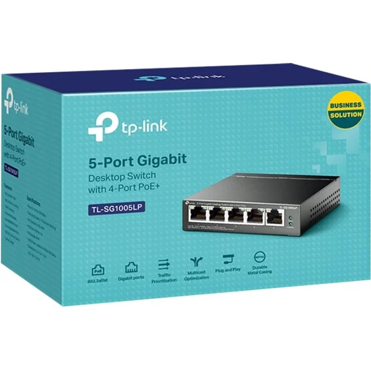 TP-Link TL-SG1005PE 5-Port Gigabit (4x PoE+) L2 Smart Switch – Bild 3