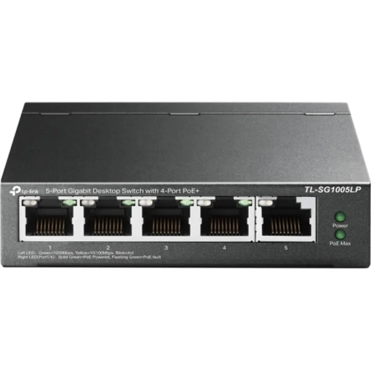 TP-Link TL-SG1005PE 5-Port Gigabit (4x PoE+) L2 Smart Switch