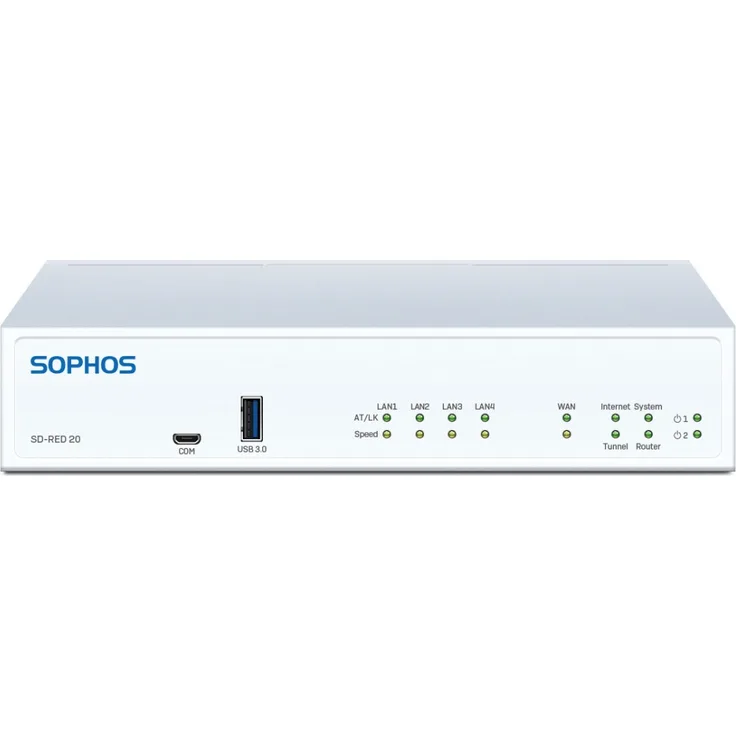 Sophos SD-RED 20 - Rev 1 - Fernsteuerungsgerät - 4 Anschlüsse - GigE