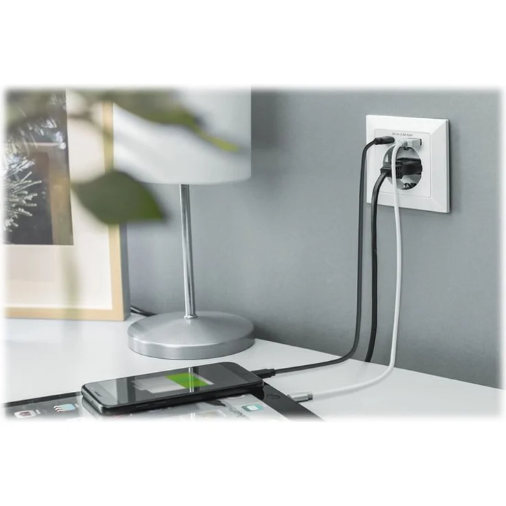 DIGITUS Sicherheits-Steckdose 2 USB Ports UP – Bild 3