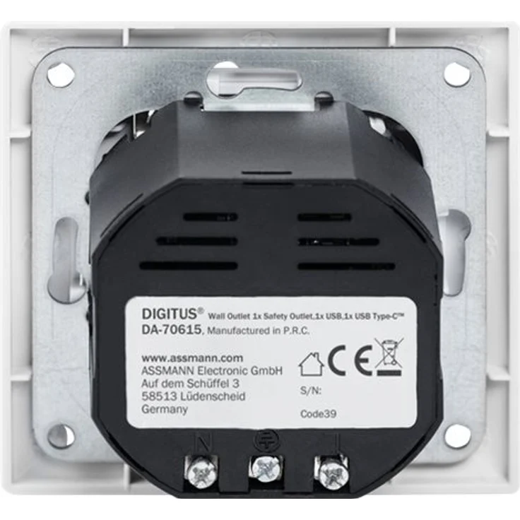 DIGITUS Sicherheits-Steckdose 2 USB Ports UP – Bild 4