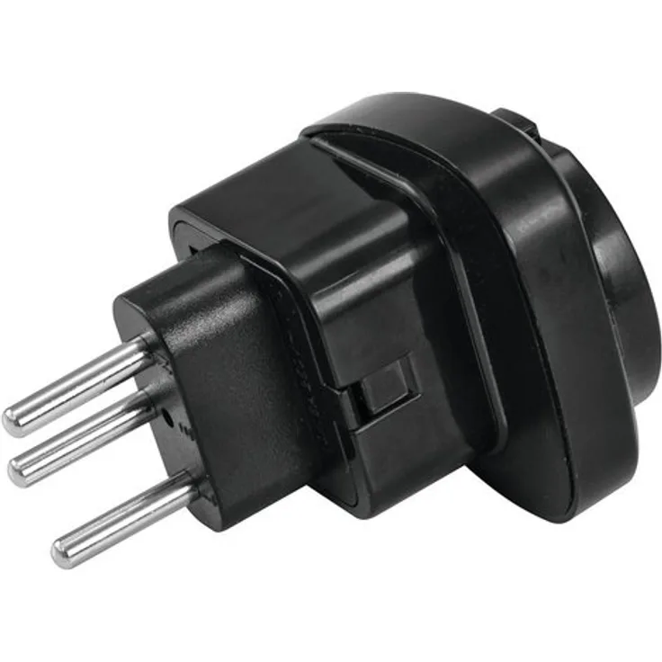 OMNITRONIC Adapter EU-CH Stecker 10A sw