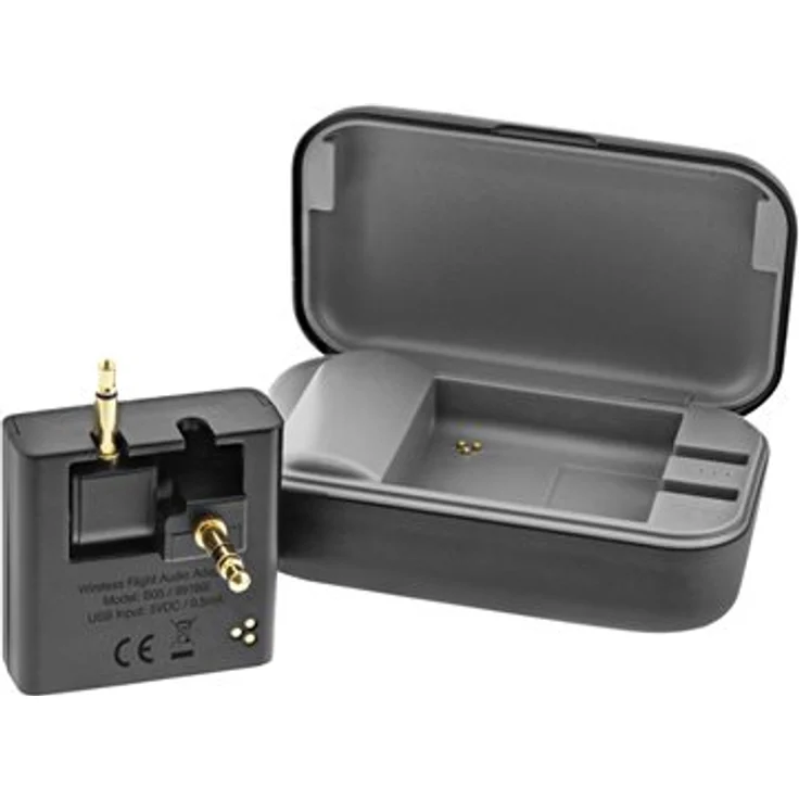 InLine Flugzeug Bluetooth Audio Transmitter Sender BT 5.0 aptX HD-LL Flight Adapter mit Ladecase - Preisvergleich – Bild 7