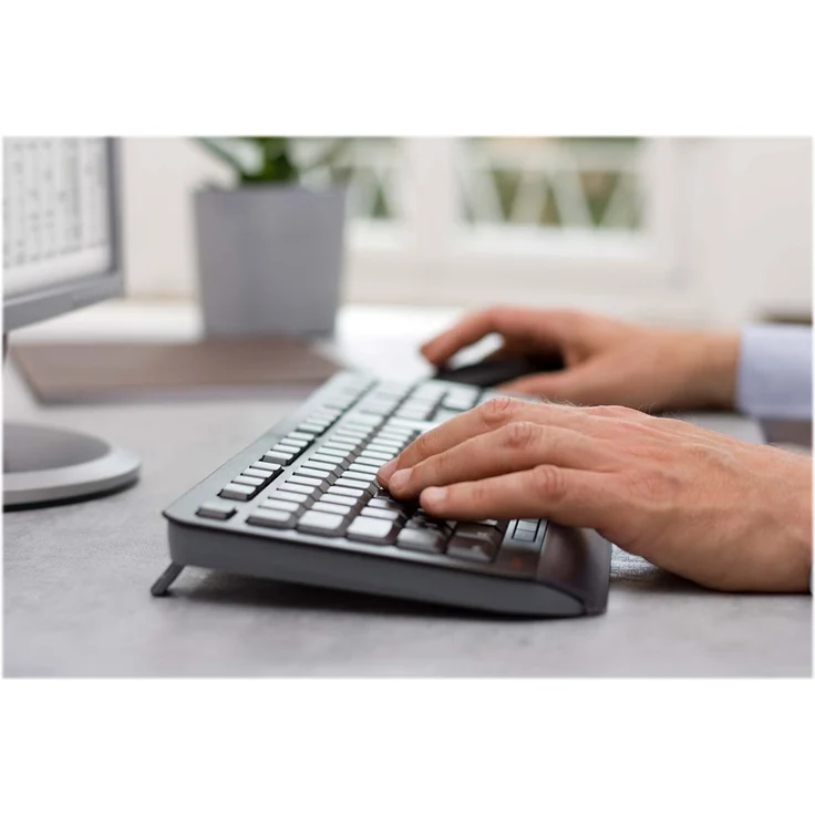 CHERRY GENTIX DESKTOP - Tastatur-und-Maus-Set - kabellos - 2.4 GHz - GB QWERTY - Schwarz (JD-7000GB-2) – Bild 7