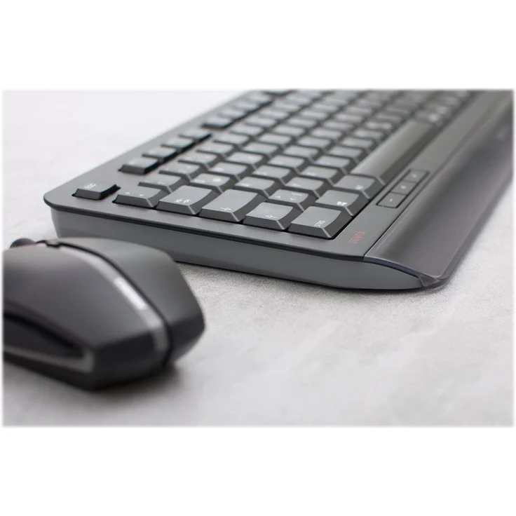 CHERRY GENTIX DESKTOP - Tastatur-und-Maus-Set - kabellos - 2.4 GHz - Pan-Nordic QWERTY - Schwarz (JD-7000PN-2) – Bild 3