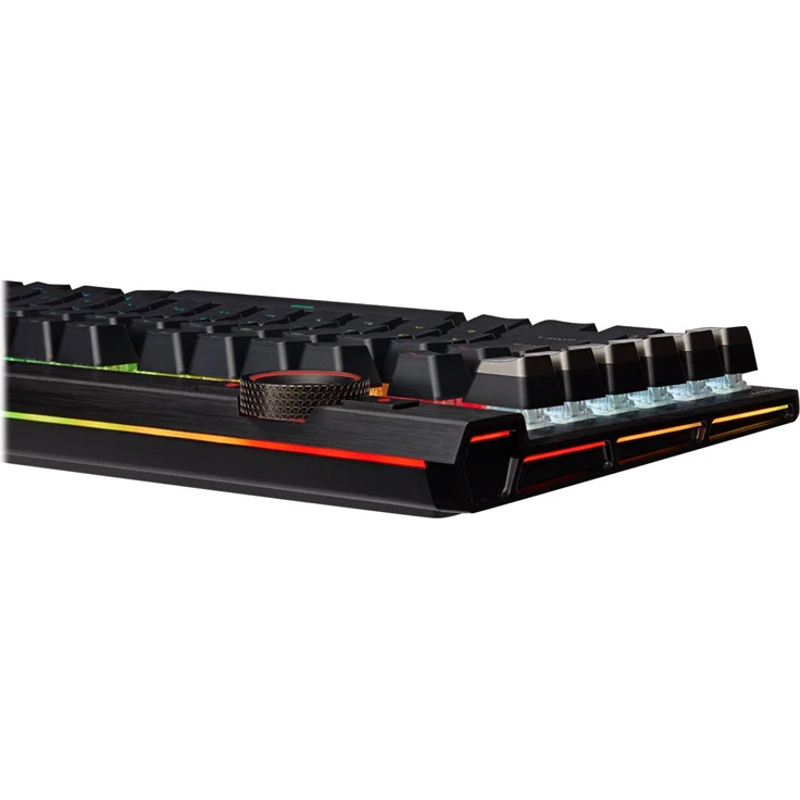 CORSAIR Gaming K100 RGB - Tastatur - Hintergrundbeleuchtung - USB - Deutsch QWERTZ - CORSAIR OPX RGB - Aluminium schwarz eloxiert (gebürstet) (CH-912A01A-DE) – Bild 6