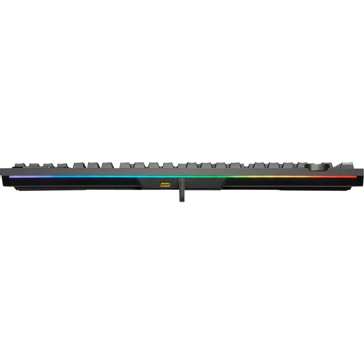 CORSAIR Gaming K100 RGB - Tastatur - Hintergrundbeleuchtung - USB - Deutsch QWERTZ - CORSAIR OPX RGB - Aluminium schwarz eloxiert (gebürstet) (CH-912A01A-DE) – Bild 4