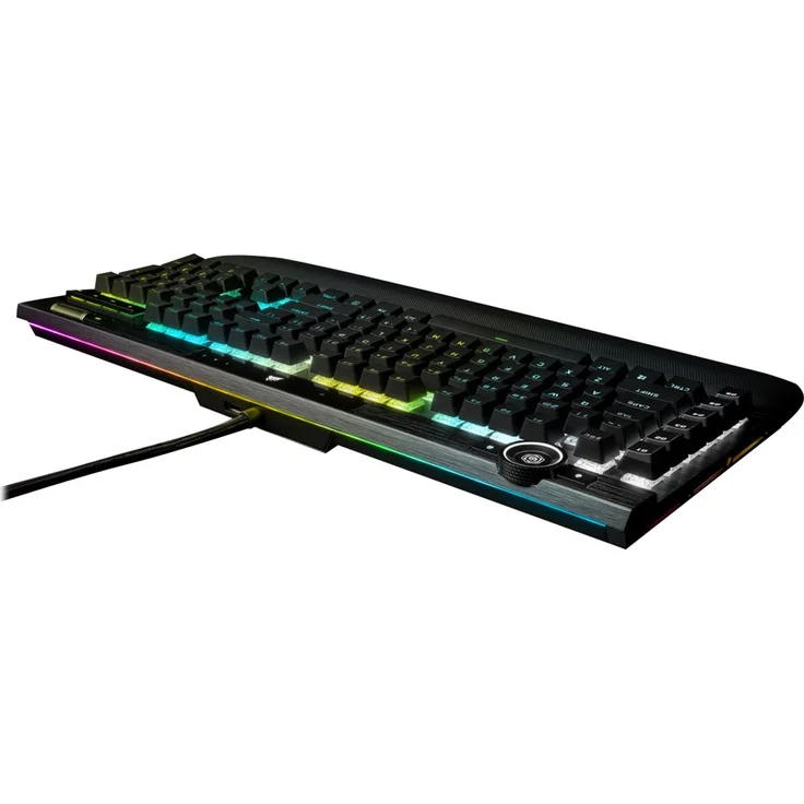 CORSAIR Gaming K100 RGB - Tastatur - Hintergrundbeleuchtung - USB - Deutsch QWERTZ - CORSAIR OPX RGB - Aluminium schwarz eloxiert (gebürstet) (CH-912A01A-DE) – Bild 5