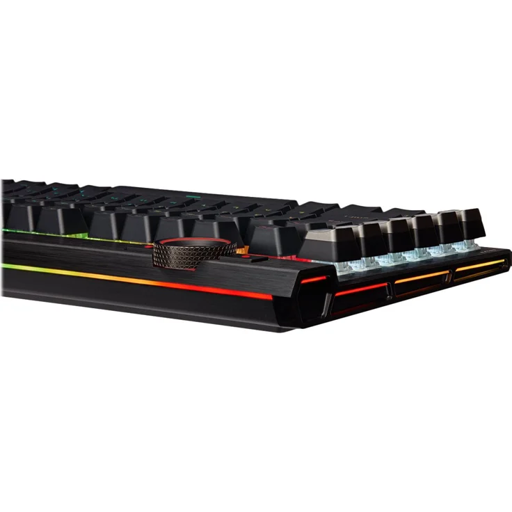 CORSAIR Gaming K100 RGB - Tastatur - Hintergrundbeleuchtung - USB - Deutsch QWERTZ - Cherry MX Speed RGB Silberschalter - Aluminium schwarz eloxiert (gebürstet) (CH-912A014-DE) – Bild 8