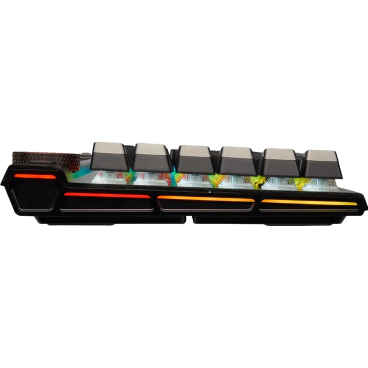 CORSAIR Gaming K100 RGB - Tastatur - Hintergrundbeleuchtung - USB - Deutsch QWERTZ - Cherry MX Speed RGB Silberschalter - Aluminium schwarz eloxiert (gebürstet) (CH-912A014-DE) – Bild 9