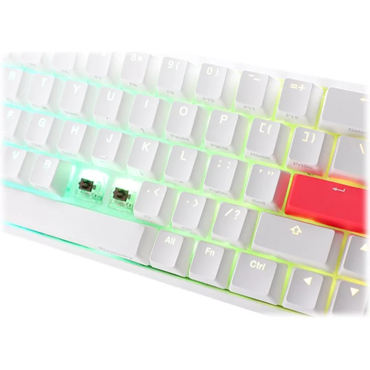 Ducky One 2 SF - Tastatur - backlit - USB-C - Deutsch QWERTZ - CHERRY MX Black - weiß (DKON1967ST-ADEPDWWT1) – Bild 3