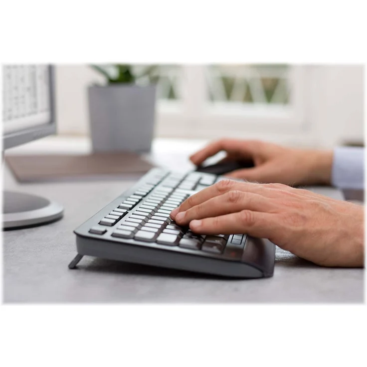 CHERRY GENTIX DESKTOP - Tastatur-und-Maus-Set - kabellos - 2.4 GHz - Belgien AZERTY - Schwarz (JD-7000BE-2) – Bild 2