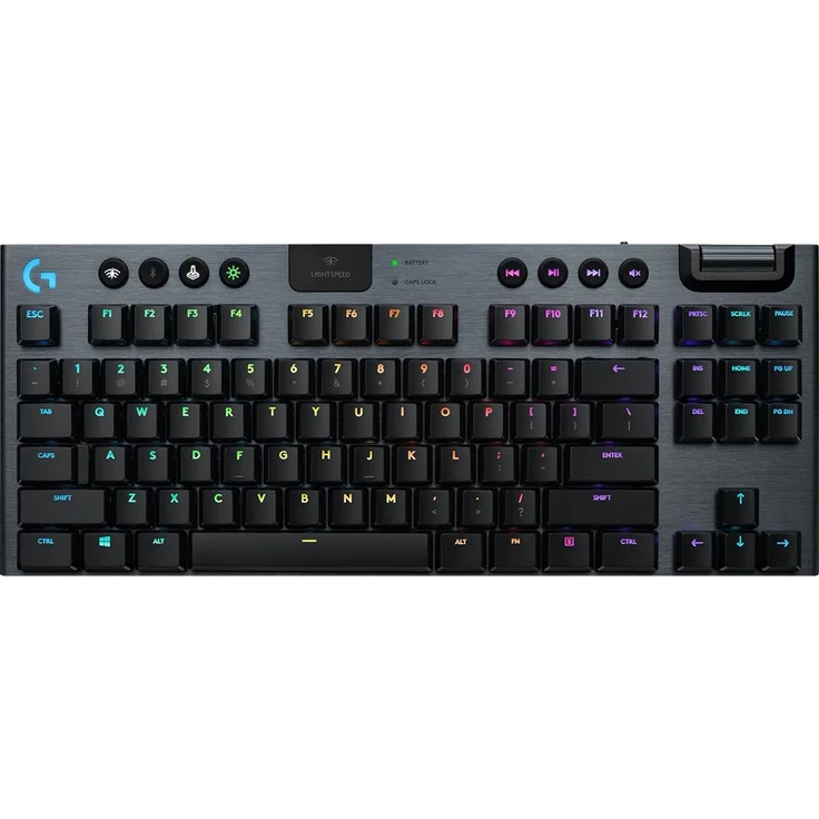 LOGITECH G915 TKL Tenkeyless LIGHTSPEED Wireless RGB Mechanical Gaming Keyboard - CARBON - TACTILE SWITCH (PAN QWERTY) – Bild 7