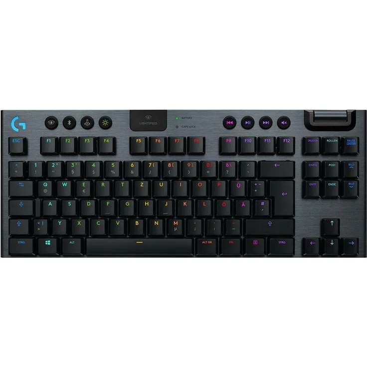 LOGITECH G915 TKL Tenkeyless LIGHTSPEED Wireless RGB Mechanical Gaming Keyboard - CARBON - TACTILE SWITCH (PAN QWERTY) – Bild 1