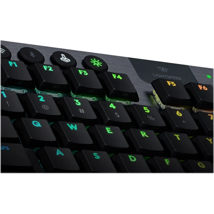 LOGITECH G915 TKL Tenkeyless LIGHTSPEED Wireless RGB Mechanical Gaming Keyboard - GL Linear - CARBON - US INTL QWERTY - INTNL – Bild 2