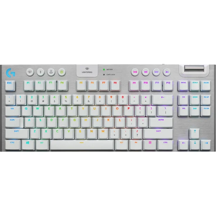 Logitech Gaming G915 TKL - Tastatur - backlit - USB, Bluetooth, LIGHTSPEED - QWERTY - USA International - GL Tactile - weiß (920-009664) – Bild 2