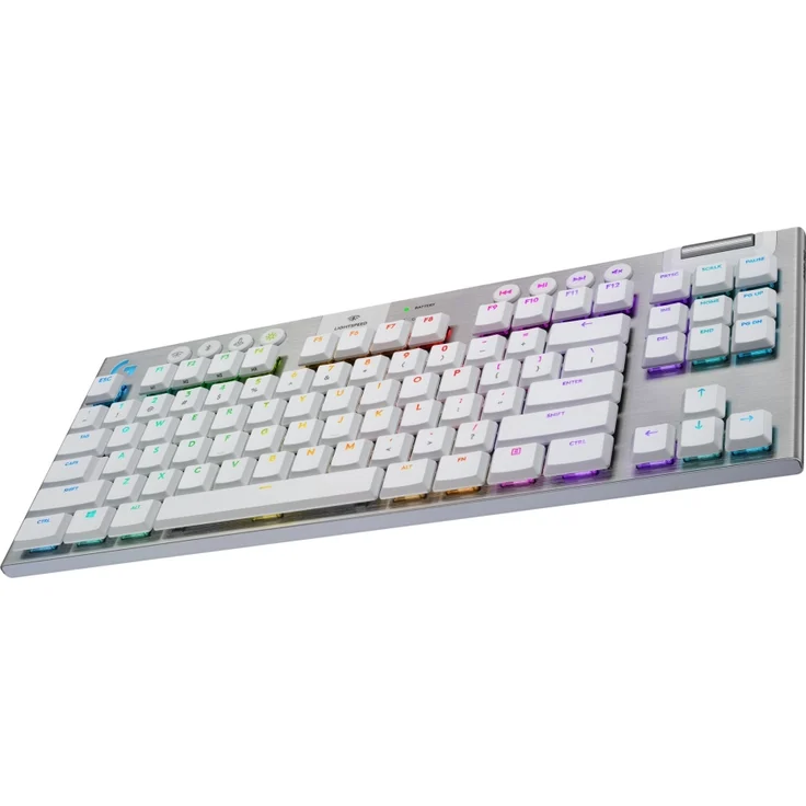 Logitech Gaming G915 TKL - Tastatur - backlit - USB, Bluetooth, LIGHTSPEED - QWERTY - USA International - GL Tactile - weiß (920-009664) – Bild 1