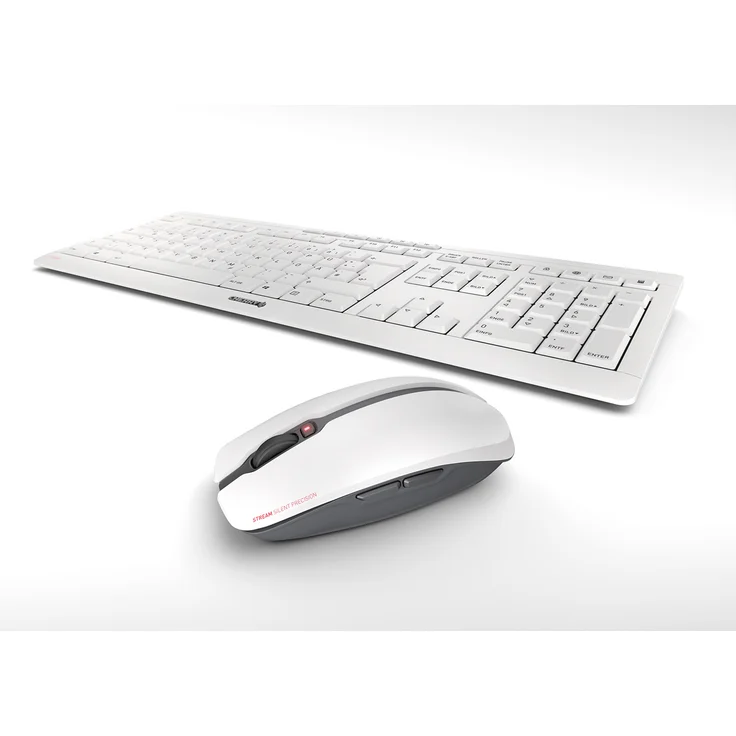 CHERRY STREAM DESKTOP - Tastatur-und-Maus-Set - kabellos - 2.4 GHz - Deutsch QWERTZ - CHERRY SX - Pale Gray (JD-8500DE-0) – Bild 3