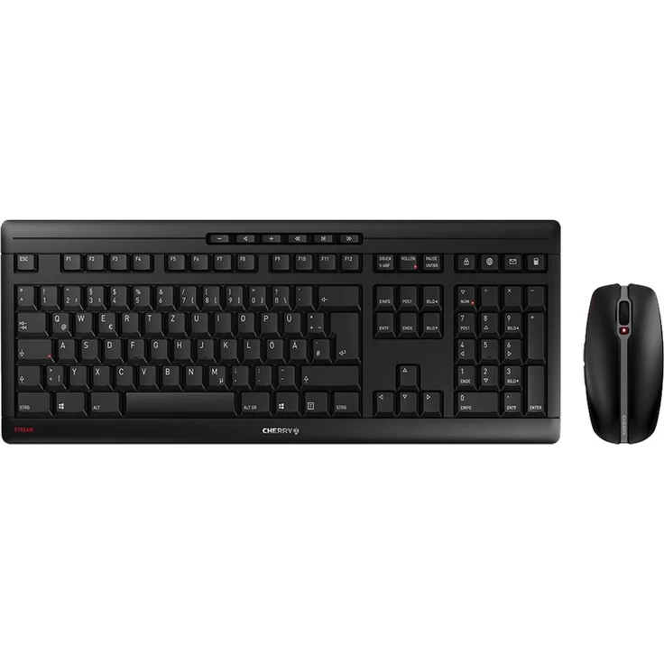 CHERRY STREAM DESKTOP - Tastatur-und-Maus-Set - kabellos - 2.4 GHz - Schweiz QWERTZ - CHERRY SX - Schwarz (JD-8500CH-2) – Bild 6