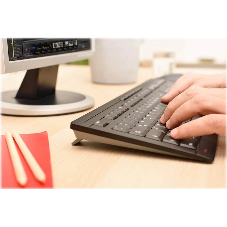 CHERRY STREAM DESKTOP - Tastatur-und-Maus-Set - kabellos - 2.4 GHz - Deutsch QWERTZ - CHERRY SX - Schwarz (JD-8500DE-2) – Bild 3