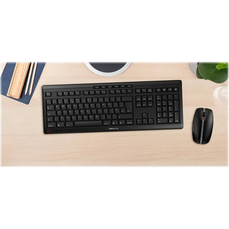 CHERRY STREAM DESKTOP - Tastatur-und-Maus-Set - kabellos - 2.4 GHz - Deutsch QWERTZ - CHERRY SX - Schwarz (JD-8500DE-2) – Bild 2