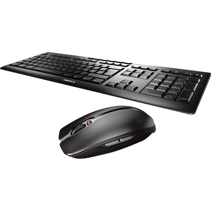 CHERRY STREAM DESKTOP - Tastatur-und-Maus-Set - kabellos - 2.4 GHz - US mit Euro-Symbol QWERTY - CHERRY SX - Schwarz (JD-8500EU-2) – Bild 2