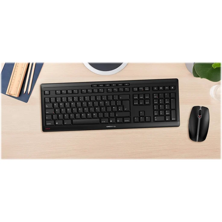 CHERRY STREAM DESKTOP - Tastatur-und-Maus-Set - kabellos - 2.4 GHz - Französisch AZERTY - CHERRY SX - Schwarz (JD-8500FR-2) – Bild 4