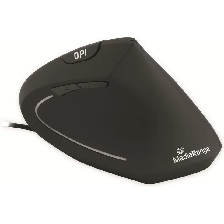 MediaRange Maus USB 2.0 Vertical Rechtshänder, schwarz