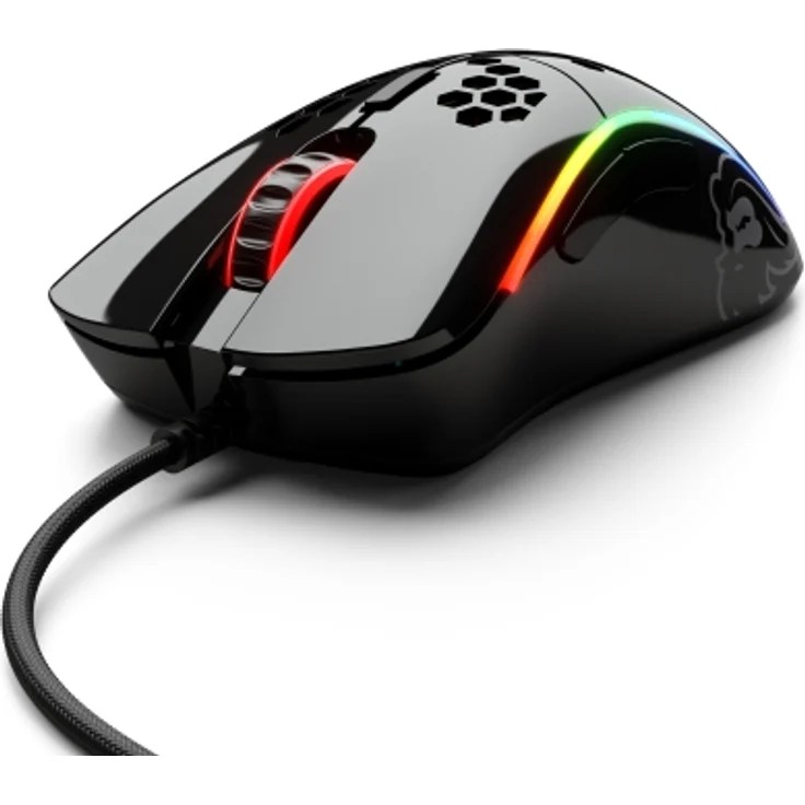 Glorious PC Gaming Race Model D- Gaming-Maus mit Kabel, Schwarz Glänzend – Bild 1