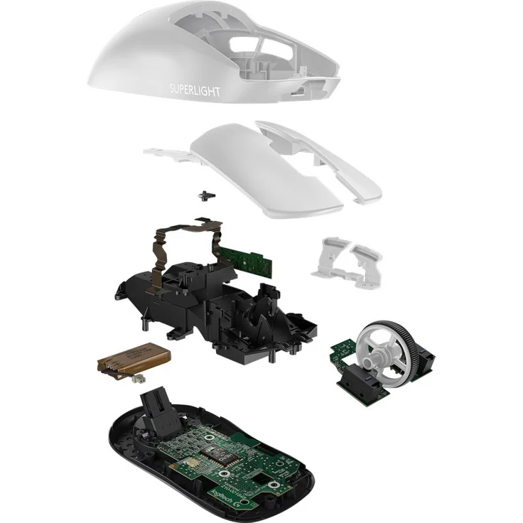 Logitech Gaming PRO X SUPERLIGHT Gaming-Maus, weiß, HERO-Sensor – Bild 11