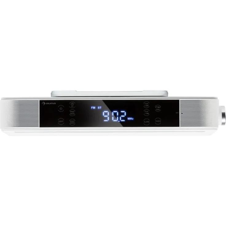 KR-140 Bluetooth Küchenradio Freisprechfunktion UKW LED-Leuchte silber Weiß – Bild 3