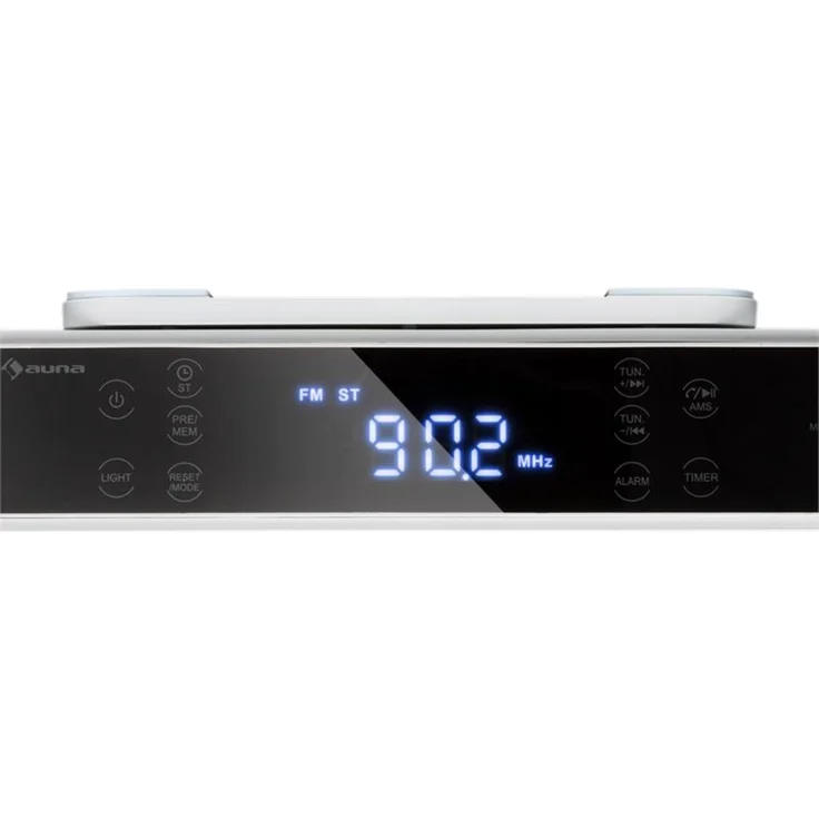 KR-140 Bluetooth Küchenradio Freisprechfunktion UKW LED-Leuchte silber Weiß – Bild 5