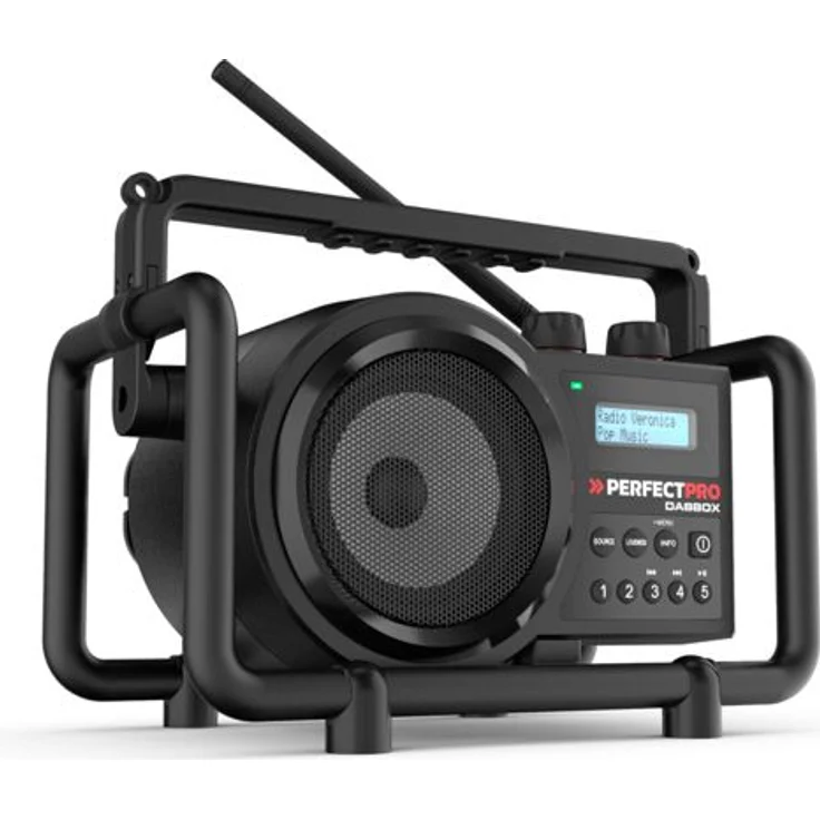 PerfectPro DABBOX Baustellenradio, DAB+, UKW, Bluetooth, staub- u. stoßfest – Bild 2