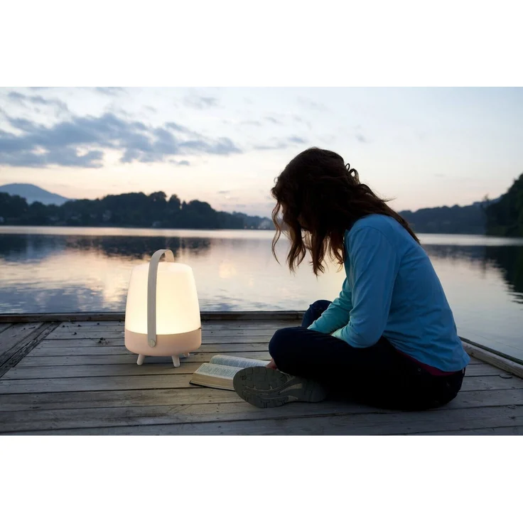 Kooduu Lite-up Play Light Rose LED Standleuchte Dimmbar Kabelloser Bluetooth-Lautsprecher koppelbar, rosa – Bild 5