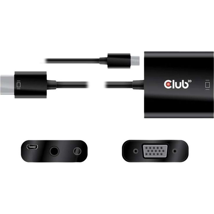 Club3D Adapter HDMI 1.4 > VGA (mit Audio) St-Bu