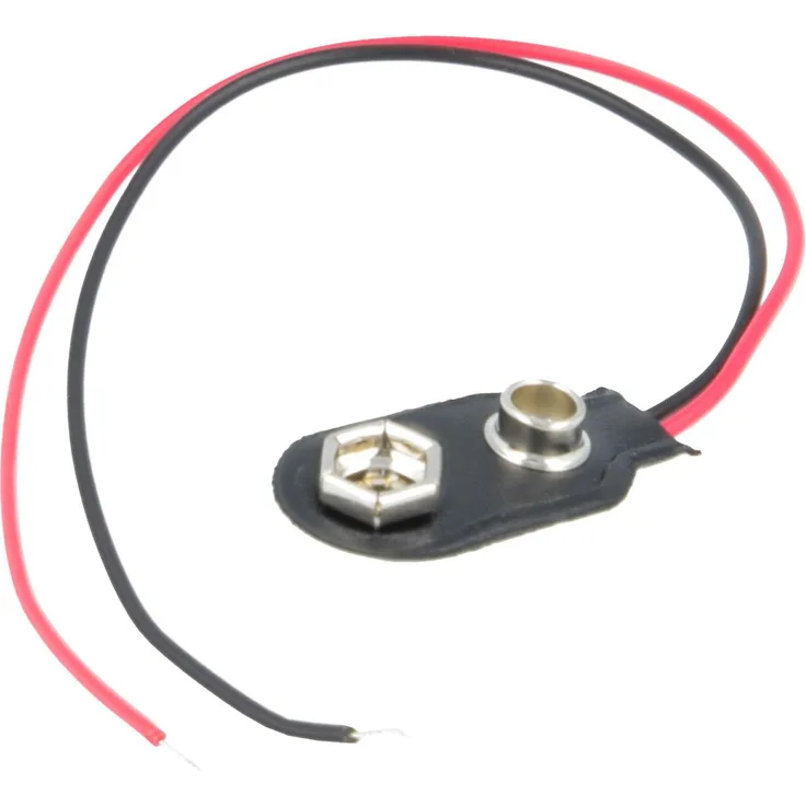 Batterieclip für 1x 9V Block - I-Form 1